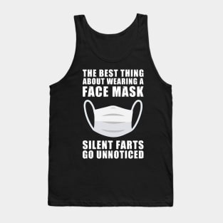 Funny Face Mask Joke Design Tank Top